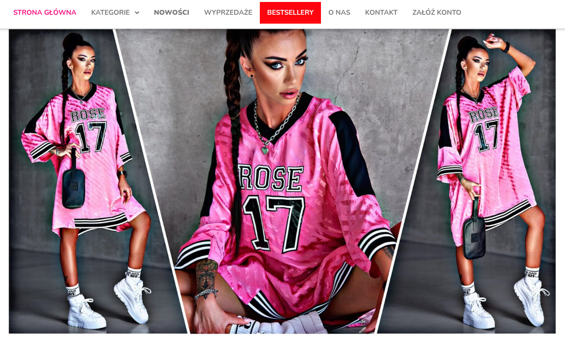 Makieta sklepu internetowego Noir Atelier zoptymalizowanego pod SEO